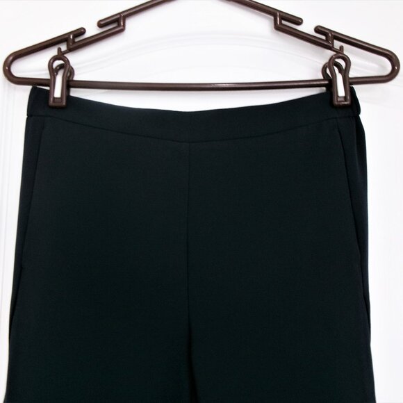 New Chico's 00R = Size 2 Relaxed Pull On Ankle Pants Navy Blue Pockets Stretch - Picture 7 of 15